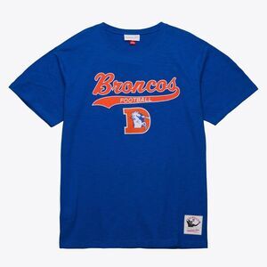 Mitchell & Ness Denver Broncos Legendary Slub T-Shirt Vintage Logo Throwback Y-M